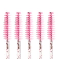 Brosse à cils, rose pailleté